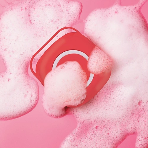 Intesi czarna szczotka do naczyń z pojemnikiem na płyn do naczyń do kuchni