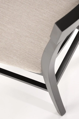 Krzesło do jadalni Tutti Intesi czarne drewniane tapicerowane nowoczesne do kuchni i salonu