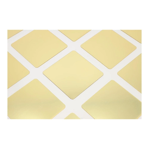 Intesi Kwadrat złote lustrzane dekoracje ścienne z akrylu ozdoby na ścianę do salonu 12 sztuk