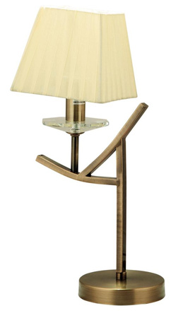 Lampa stołowa Valencia lampka 1x40W E14  patyna h-45