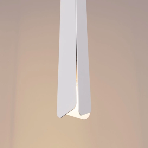 Lampa wisząca PRYSM 1 biała nowoczesna do salonu i kuchni stalowa pojedyncza 120 cm