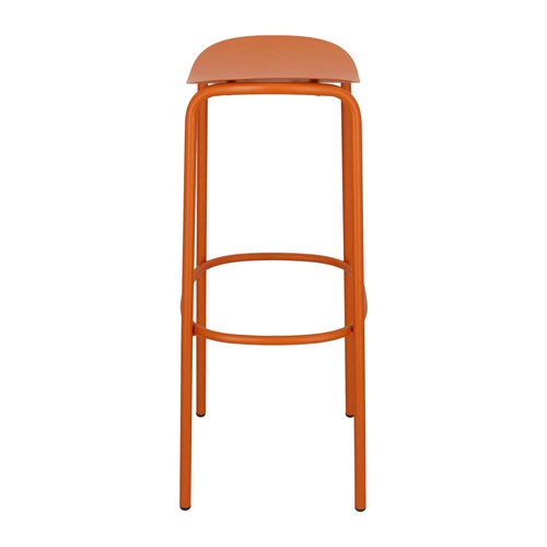 Hoker metalowy Trick 75 cm pomarańczowy nowoczesny bez oparcia do kuchni i ogrodu SCAB Design