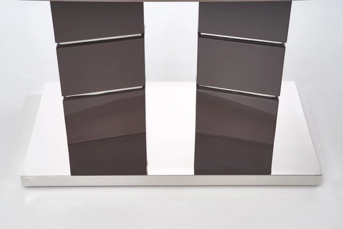 Stół rozkładany do jadalni Intesi Dorel nowoczesny szary blat MDF 160-200 cm