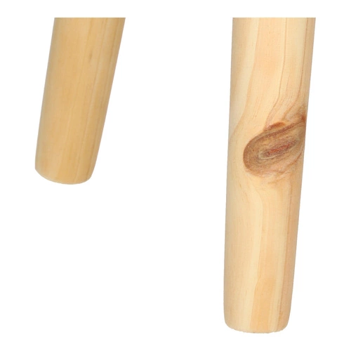 Stołek Neely Intesi ze schowkiem szary bouclé drewniany do toaletki w stylu skandynawskim