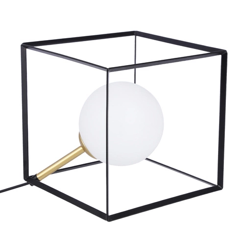 Lampka nocna Weert 200 nowoczesna czarna metalowa do sypialni i salonu Ledea 20 cm