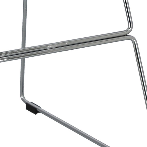 Stołek barowy Shell biały glamour