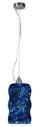 Lampa wisząca Trilogy 1x60W E27  niebieski mały