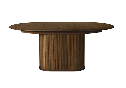 Stół rozkładany Lano owalny dymiony dąb 230 cm nowoczesny do jadalni UNIQUE