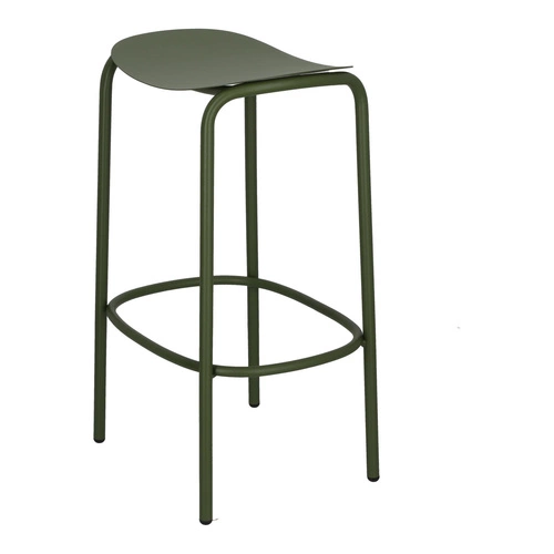 Hoker metalowy Trick 65 cm zielony nowoczesny do kuchni i wyspy bez oparcia SCAB Design