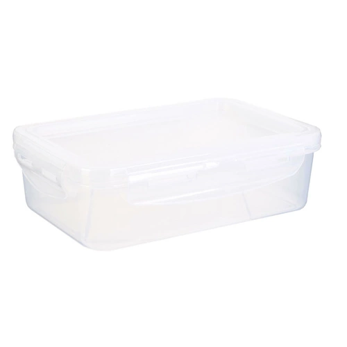 Lunch box śniadaniówka z elastyczną pokrywą szary