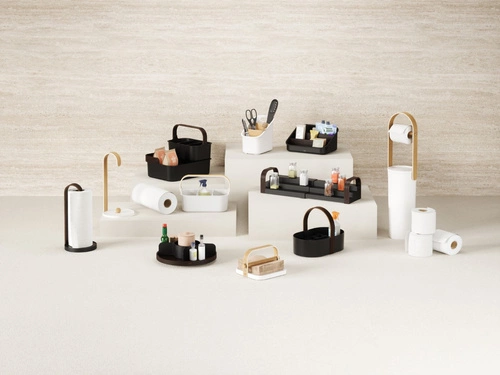 Stojak na ręczniki kuchenne Bellwood      orzech