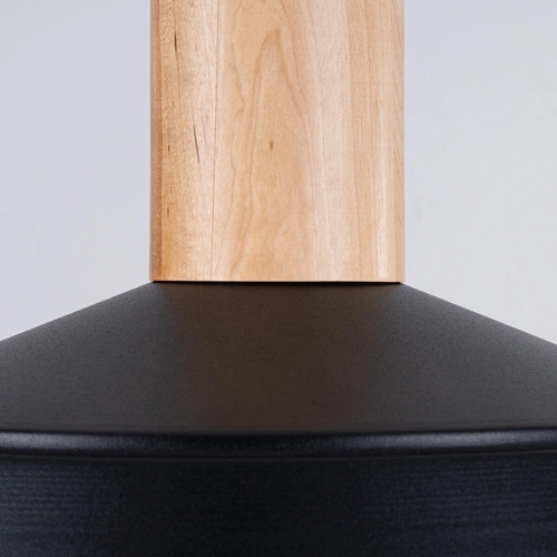 Lampa wisząca FANO czarna nowoczesna do salonu i jadalni skandynawska stalowa 34 cm