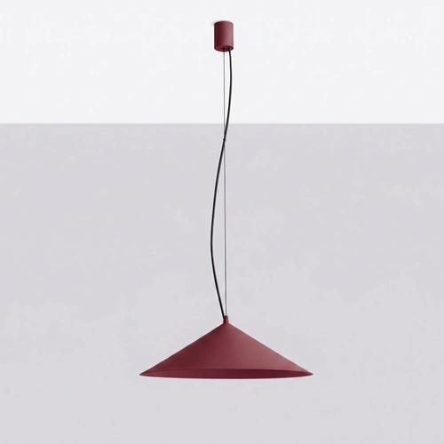 Lampa wisząca FINT burgund LED do salonu regulowana nowoczesna