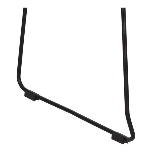 Krzesło Hilly czarne metalowe do jadalni i kuchni nowoczesne na płozach Intesi