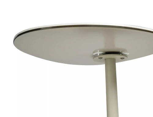 Stanton Intesi stolik kawowy owalny beżowy kaszmir nowoczesny do salonu