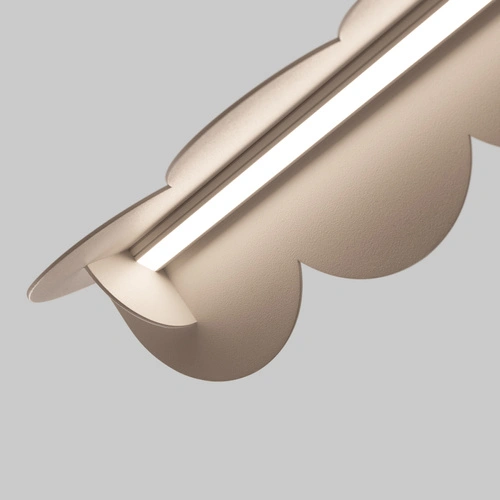 Lampa wisząca LED BISCUIT taupe nad stół nowoczesna do salonu