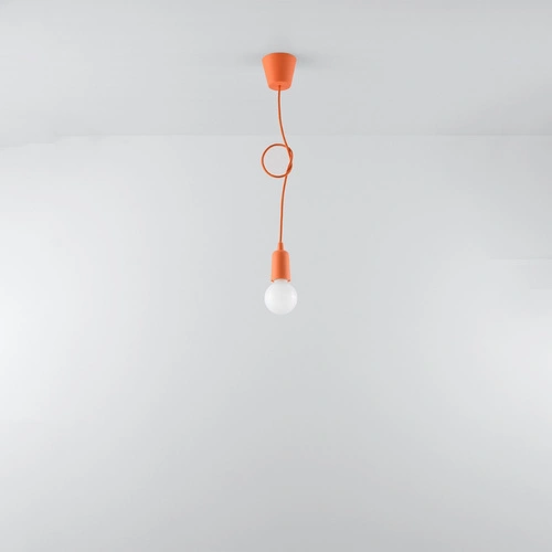 Lampa wisząca DIEGO pomarańczowa nowoczesna regulowana do salonu, kuchni lub sypialni