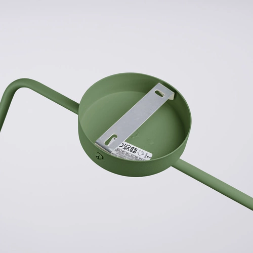 Kinkiet ścienny NOX nowoczesny metalowy oliwkowy zielony do salonu i sypialni 61 cm SOLLUX