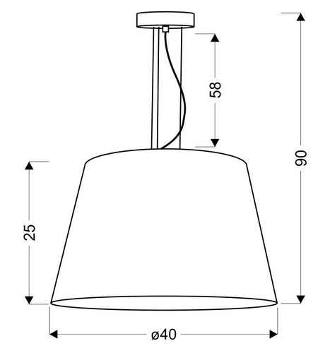 Lampa wisząca Enyo nowoczesna metalowa biała do salonu kuchni i jadalni 40 cm