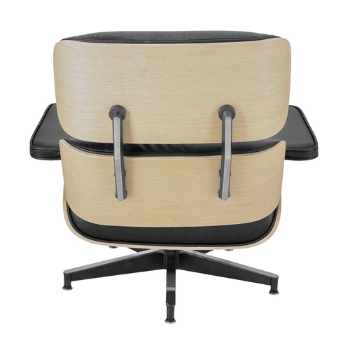 Fotel wypoczynkowy VIP Lounge Chair skórzany czarny obrotowy do salonu nowoczesny D2.DESIGN