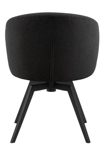 Krzesło tapicerowane Darlene Actona antracytowe obrotowe do jadalni nowoczesne skandynawskie