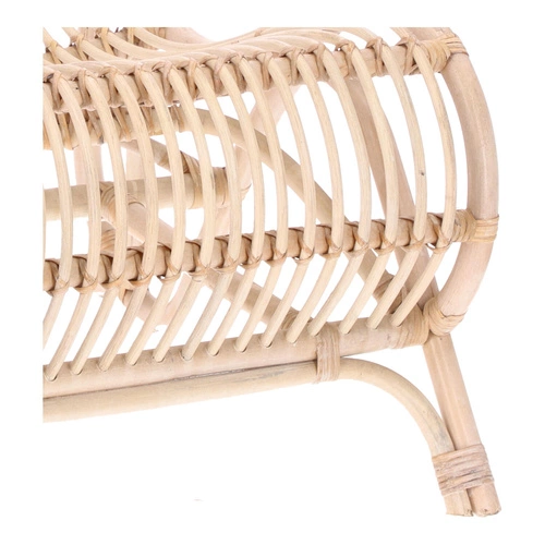 Fotel Tamara rattanowy bielony