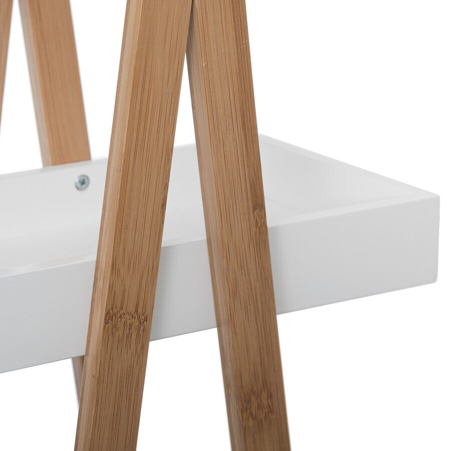 Regał na książki Natureo drewniany skandynawski czarny 3 półki do salonu i sypialni