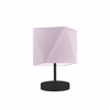 Lampka PASADENA abażur jasny fioletowy stelaż czarny
