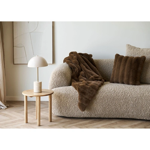 Lampa stołowa Sheffield marmurowa beżowa glamour do salonu i sypialni