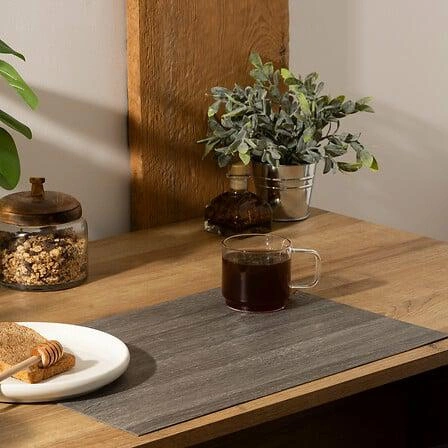 Szara podkładka pod talerz 45x30 cm prostokątna na stół do kuchni 5five simply smart