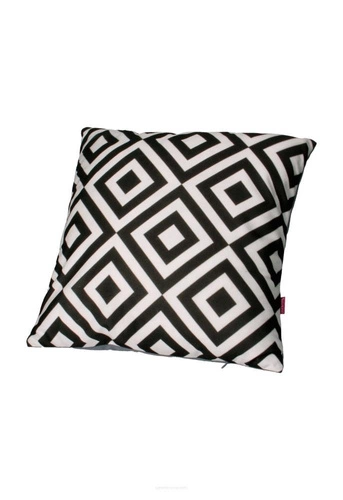 Poduszka dekoracyjna welurowa Squares Intesi 40x40 cm nowoczesna antyalergiczna do salonu