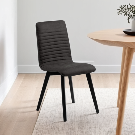 Krzesło Arosa Anthracite/ Black tapicerowane