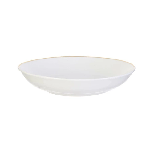 Talerz głęboki Pearl Gold 20cm biały