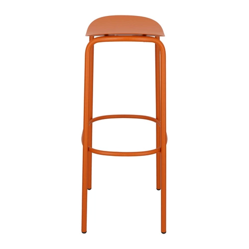 Hoker metalowy Trick 75 cm pomarańczowy nowoczesny bez oparcia do kuchni i ogrodu SCAB Design