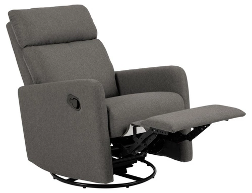 Fotel rozkładany do salonu Mikkeli szary nowoczesny z funkcją spania i regulacją kąta