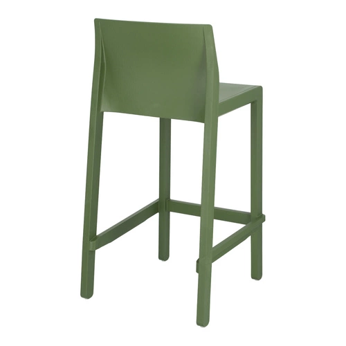 Hoker Kate nowoczesny biały 75 cm z oparciem do kuchni i ogrodu sztaplowany SCAB Design