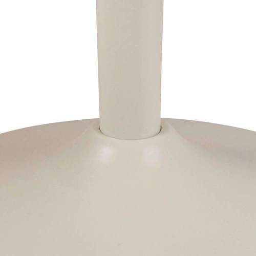 Stolik kawowy Malta okrągły 60 cm beżowy ceramiczny nowoczesny