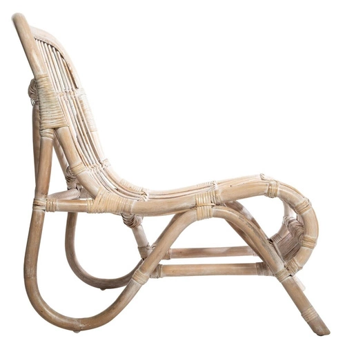 Fotel Tamara rattanowy bielony