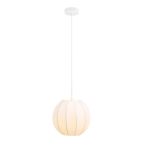 Lampa wisząca kula Coventry biała 25 cm nad stół do jadalni