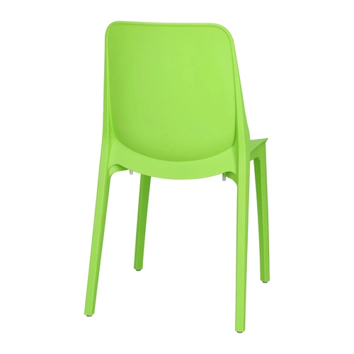 Krzesło ogrodowe Ginevra zielone z tworzywa sztaplowane nowoczesne do ogrodu SCAB Design