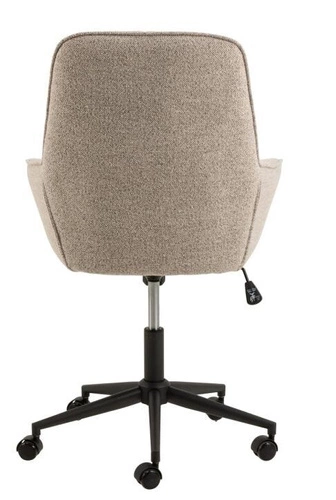 Erik Monza 60 beżowy fotel biurowy obrotowy z podłokietnikami pikowany nowoczesny Actona