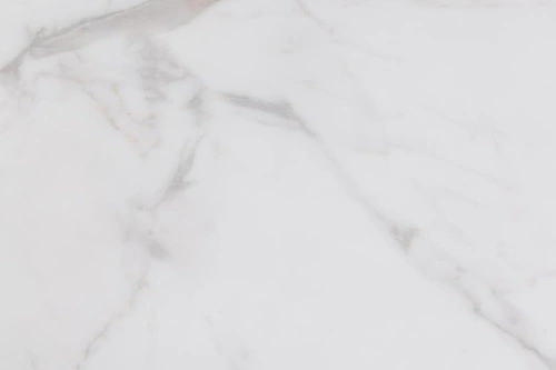 Stół okrągły do jadalni Heaven Akranes 120 cm biały marmur nowoczesny na czarnych nogach