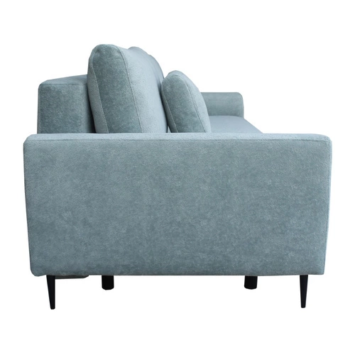 Sofa rozkładana Ferrero 3 osobowa skandynawska z funkcją spania do salonu niebieska