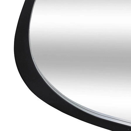 Lustro wiszące Wayne 63x57 cm nowoczesne czarne do łazienki i przedpokoju Atmosphera