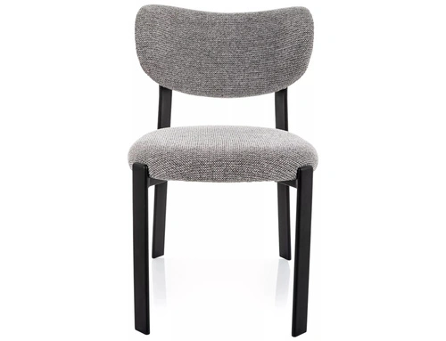 Krzesło Norin szare tapicerowane do jadalni i salonu nowoczesne