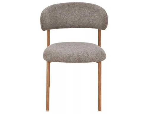 Krzesło Pasco tapicerowane brązowe do jadalni i salonu Intesi