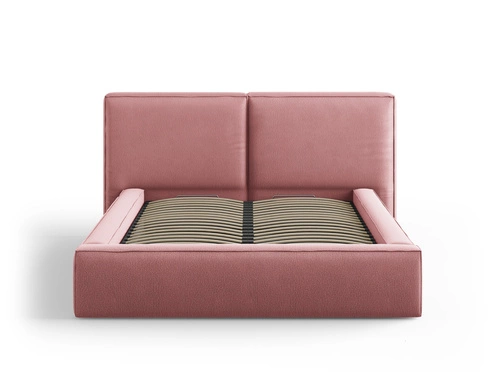 Łóżko Jodie II Pink Structured Fabric 140x200