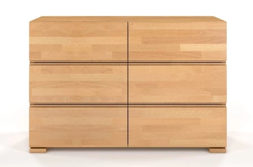 Komoda drewniana z szufladami Vestre 120 cm skandynawska do salonu i sypialni SKANDICA