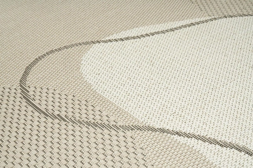 Dywan zewnętrzny Musa 200x290 beżowy nowoczesny na taras i balkon łatwy w czyszczeniu Carpet Decor