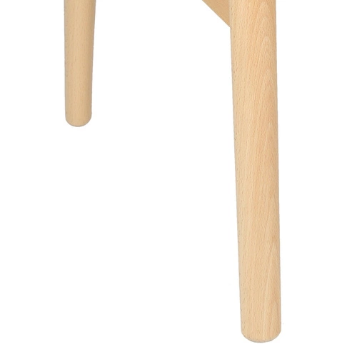 Krzesło drewniane Wicker Color do jadalni i salonu boho z podłokietnikami inspirowane Wishbone